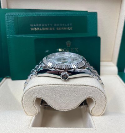 Rolex Sky-dweller White Rolesor Sky-dweller Watch - White Index Dial - Jubilee Bracelet 326934