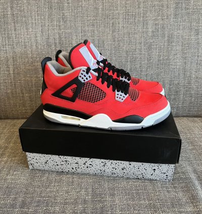 Nike Air Jordan 4 Retro Toro Bravo Sneakers Shoes Men 9 5
