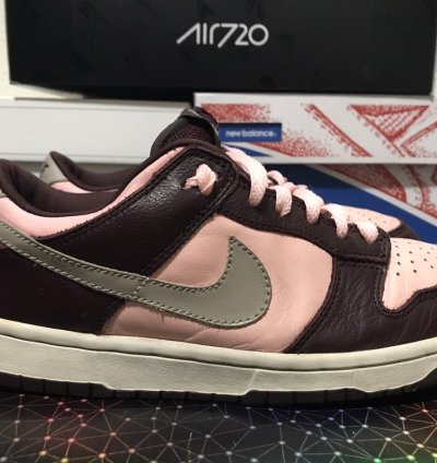 Rare Women Nike Sb Dunk Low Mahogany Uncherry Pink Storm