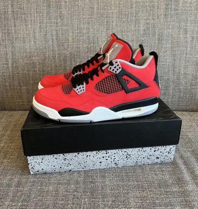 Nike Air Jordan 4 Retro Toro Bravo Sneakers Shoes Men 9 5