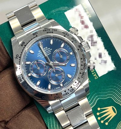 Rolex Daytona Unworn White Gold 116509 Cosmograph Daytona 40mm Blue Dial Oyster Bracelet
