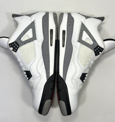 Nike Air Jordan 4 Retro White Cement Shoes Size 11 5