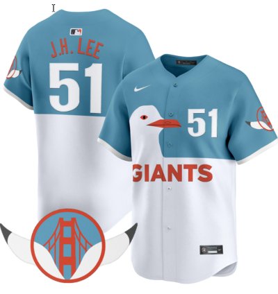 Jung Hoo Lee Jersey 51 San Francisco Giants Seagull 2025 Vapor Premier Limited Stitched