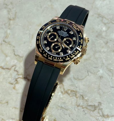Rolex Daytona Unworn Yellow Gold Daytona 116518ln Black Diamond Dial