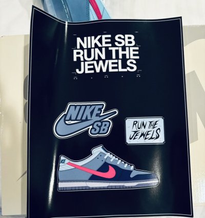 Run The Jewels Nike Sb Dunk Low 4 20 Poster Sticker