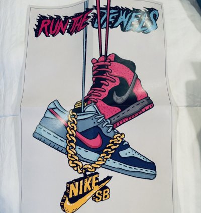 Run The Jewels Nike Sb Dunk Low 4 20 Poster Sticker
