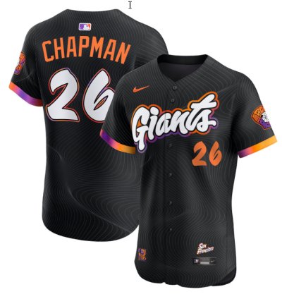 Matt Chapman Jersey 26 San Francisco Giants 2025 City Connect Vapor Premier Elite Stitched