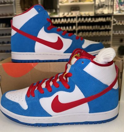 Size 10 - Nike Sb Dunk High Doraemon Ci2692-400 Skate Shoe