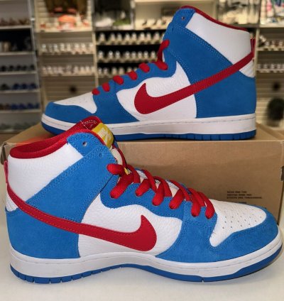 Size 10 - Nike Sb Dunk High Doraemon Ci2692-400 Skate Shoe