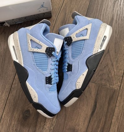 Nike Air Jordan 4 University Blue Unc Sz 11 New