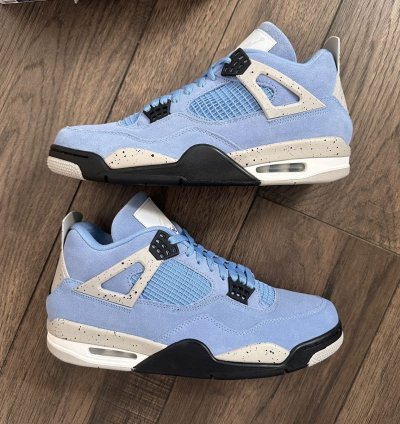 Nike Air Jordan 4 University Blue Unc Sz 11 New