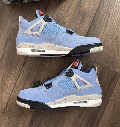 Nike Air Jordan 4 University Blue Unc Sz 11 New