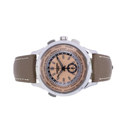 Patek Philippe World Time Chronograph Flyback Salmon Dial Box And Papers 2023 5935a