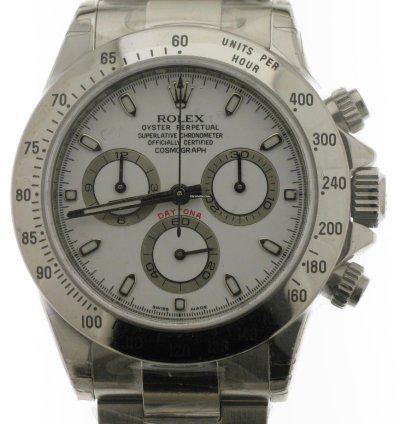Rolex Daytona White 116520 Nos Serial Luminova Lc 532 Saudi Arabia