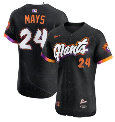 Willie Mays Jersey 24 San Francisco Giants 2025 City Connect Vapor Premier Elite Stitched