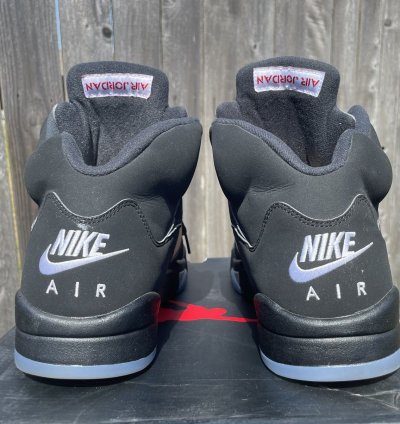 Nike Air Jordan 5 Black Metallic Size 12