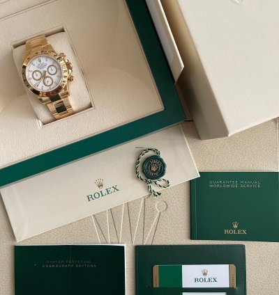 Rolex Daytona White Aph Chromalight 116528 New Stickers Last Production