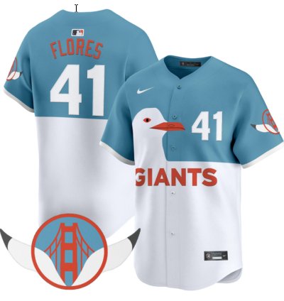 Wilmer Flores Jersey 41 San Francisco Giants Seagull 2025 Vapor Premier Limited Stitched