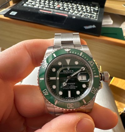 Rolex Submariner Date 116610lv Hulk Full Set Full Stickers Qr Code Italiano