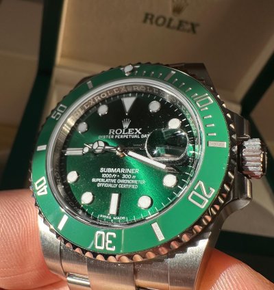 Rolex Submariner Date 116610lv Hulk Full Set Full Stickers Qr Code Italiano