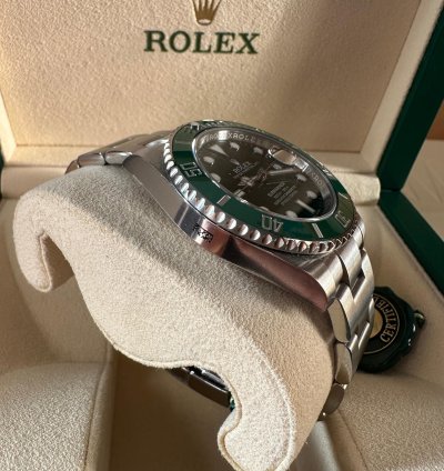 Rolex Submariner Date 116610lv Hulk Full Set Full Stickers Qr Code Italiano