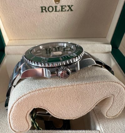 Rolex Submariner Date 116610lv Hulk Full Set Full Stickers Qr Code Italiano