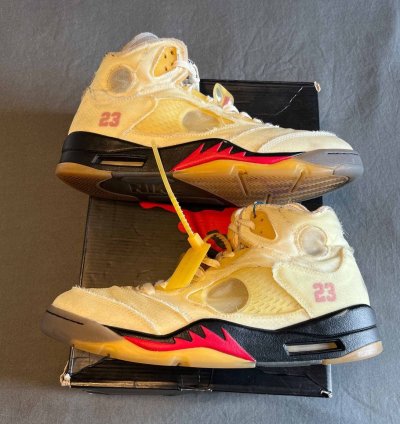 Nike Air Jordan 5 Off White Sail Size 12 5 Dh8565 100