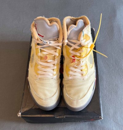 Nike Air Jordan 5 Off White Sail Size 12 5 Dh8565 100