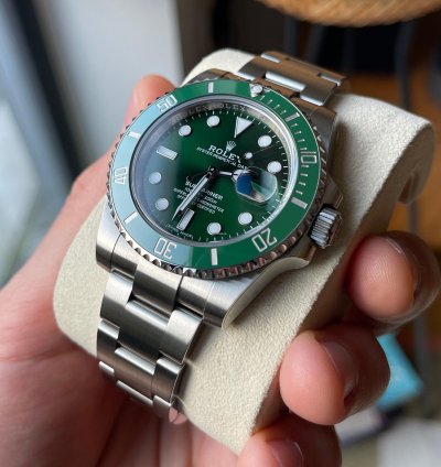 Rolex Submariner Date 116610lv Hulk Full Stickers Barcode