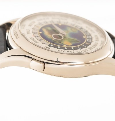Patek Philippe World Time Cloisonn Ref-5131g-001 18k White Gold Folding Clasp Box Papers Bj-2011 Germany Excellent