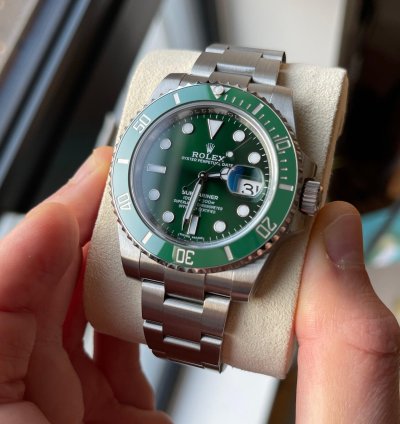 Rolex Submariner Date 116610lv Hulk Full Stickers Barcode