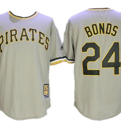 Pittsburgh Pirates Barry Bonds Gray Throwback Pullover Jersey