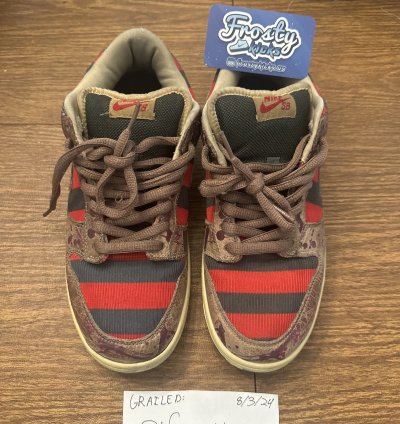 Size 9 5 - Nike Sb Dunk Low Freddy Kruger Used read Desc