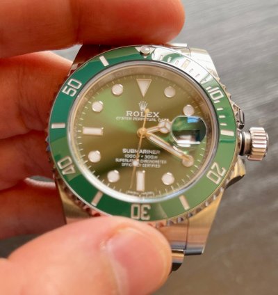 Rolex Submariner Date 116610lv Hulk Full Stickers Barcode