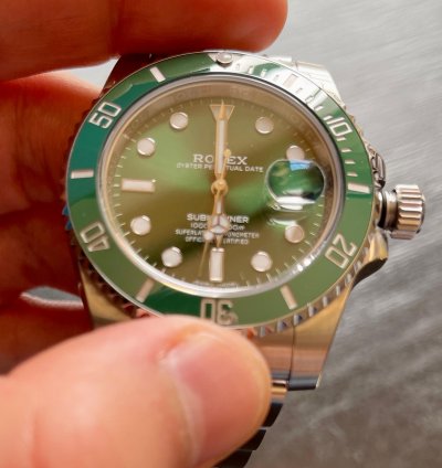 Rolex Submariner Date 116610lv Hulk Full Stickers Barcode