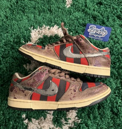 Size 9 5 - Nike Sb Dunk Low Freddy Kruger Used read Desc