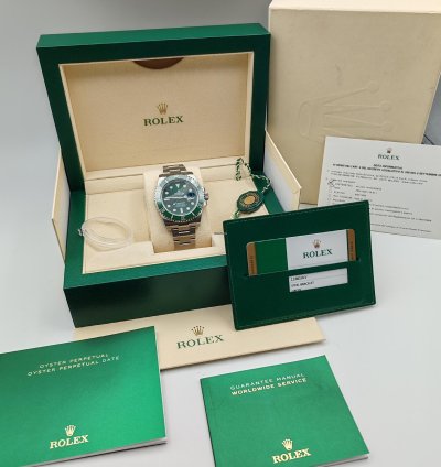 Rolex Submariner Date 116610lv Hulk New 2020 Full Set