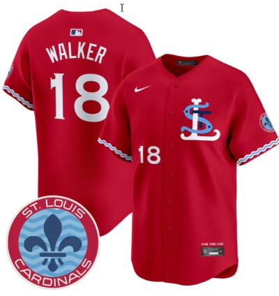 Jordan Walker Jersey 18 St Louis Cardinals City Connect Vapor Premier Limited Stitched