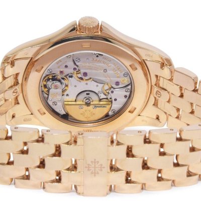Patek Philippe World Time Complications 18k Rose Gold Mens 39 5mm Watch 5130 1r