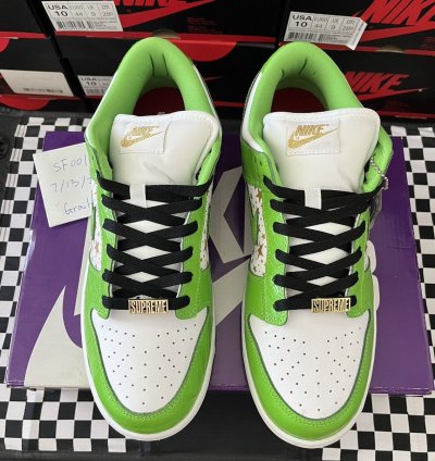 Ss21 Supreme Nike Sb Dunk Low Stars Mean Green Size 10 5
