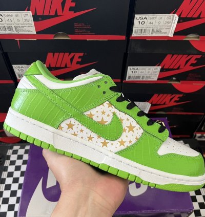 Ss21 Supreme Nike Sb Dunk Low Stars Mean Green Size 10 5