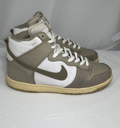 Grail Vintage Size 11 5 Nike Dunk High Pro Sb White Khaki