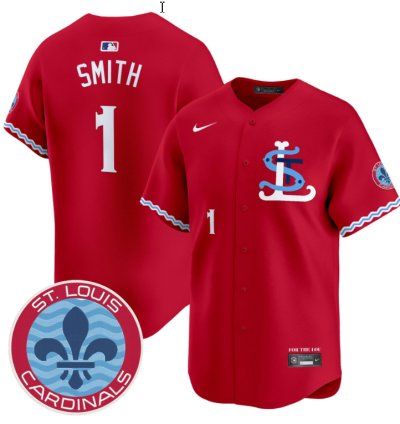 Ozzie Smith Jersey 1 St Louis Cardinals City Connect Vapor Premier Limited Stitched