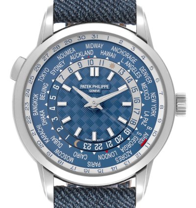 Patek Philippe World Time Complications Le White Gold Mens Watch 5330g