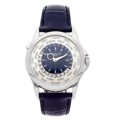 Patek Philippe World Time Complications Platinum Mens Watch