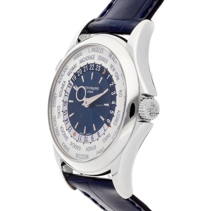 Patek Philippe World Time Complications Platinum Mens Watch