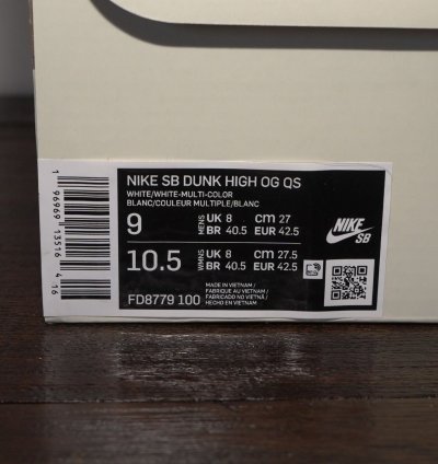 Supreme Nike Sb Dunk High Rammellzee Sz 9