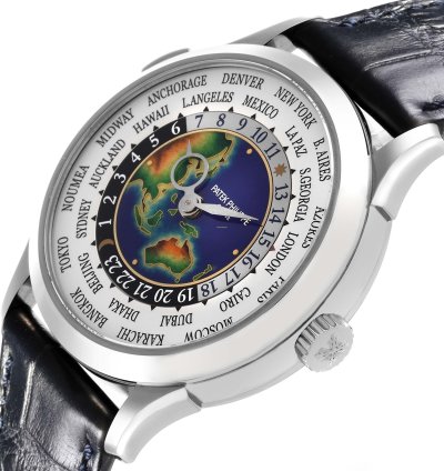Patek Philippe World Time Complications White Gold Mens Watch 5231g Box Papers
