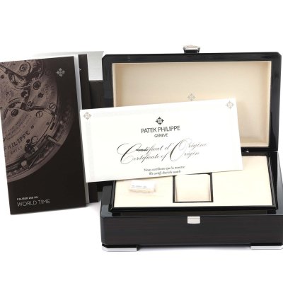 Patek Philippe World Time Complications White Gold Mens Watch 5231j Box Papers