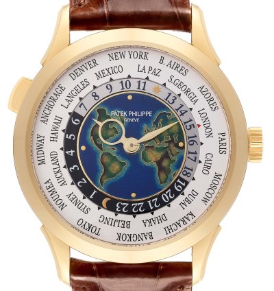 Patek Philippe World Time Complications White Gold Mens Watch 5231j Box Papers